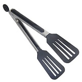 Щипцы-лопатка кухонные, нейлон + нержавеющая сталь, 25см, 884-086
