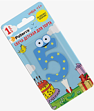 Свечи для торта Paterra "Happy Birthday 5" 491-015