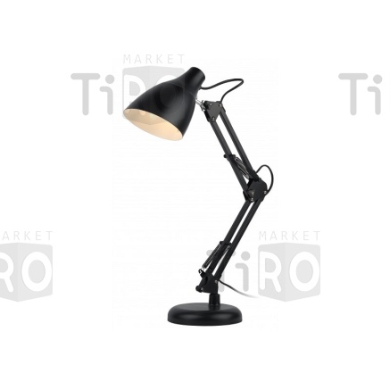 Светильник настольный "ЭРА" N-123-Е27-40W-BK черный, с выключателем
