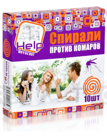 Спирали Help от комаров, 10 штук Спирали Help от комаров, 10 штук