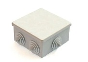Коробка распаячная ОП 85х85х40мм, серый, IP44 GE41235