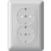 Розетка "Вессен59" РС16-255-18 2-м с/у с з/к белая /36/