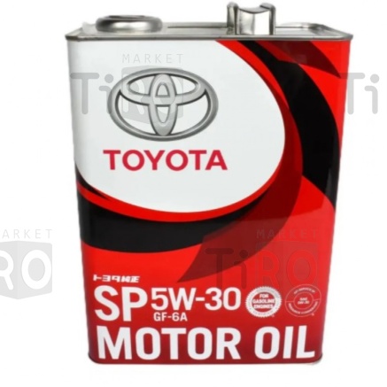 Масло синтетическое TOYOTA Motor Oil 5w30 SP, GF-6A 4л Япония, Железная банка