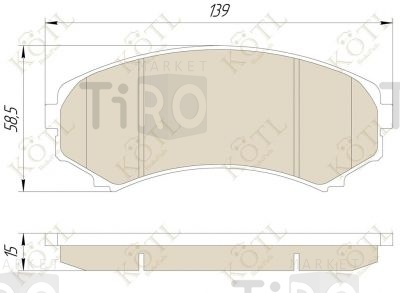 Тормозные колодки Kotl 3246KT