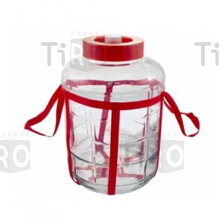 Банка (бутыль) стеклянная 22 литра (с гидрозатвором)