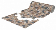 Коврик-дорожка Shahintex icarpet Print "Питка Азулежу" 104, вырезной, антискользящий 60см.*15м