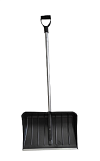 Лопата снеговая "Святогор" пластмассовая с планкой, 550х380мм d32мм, c черенком