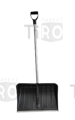 Лопата снеговая "Святогор" пластмассовая с планкой, 550х380мм d32мм, c черенком