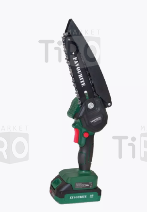 Пила цепная Favourite OBS21TG6, 21В, шина 6", 5,7м/с, 1,5Ач, 2акб, Li-on, 37 звеньев