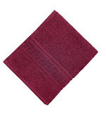 Полотенце гладкокрашенное махровое, 40*70см. бордовый (1535)
