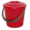 Ведро Барнаул с крышкой 3л перламутровое красное