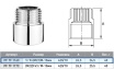 Переходник 1/2г*М22ш 15мм PF TF 116C Переходник 1/2г*М22ш 15мм PF TF 116C
