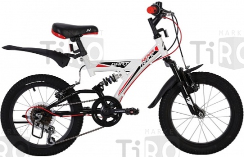 Велосипед Novatrack Dart 16" 139721, 5 скоростей, белый