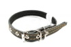 Ошейник кожа, 15мм, 1 слой, на синтепоне, 44см
