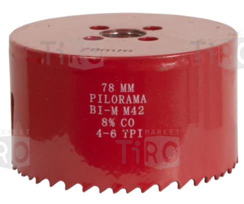 Коронка Bi-Metall 8%Co "Pilorama" 570078, 78мм
