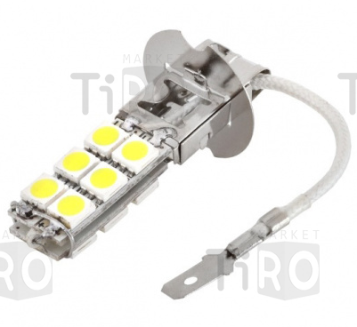 Автолампа диод H3 12V 12 SMD диод 1-контакт, Ближний, дальний, противотуманные, Skyway S08201010