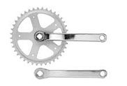 Система Trix, 1ск., 1/2"х1/8", 46T, сталь, шатуны 170мм, резьба 9/16", под квадрат, хром