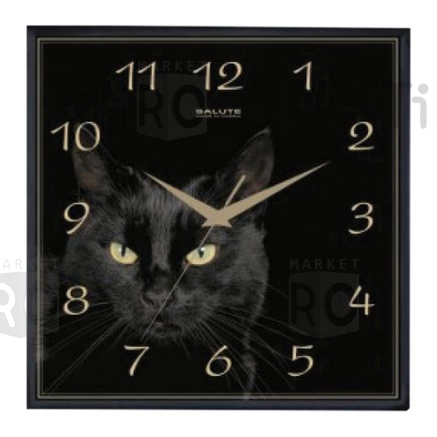 Часы настенные "Салют" П - 2А6 - 412 Черная кошка