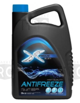 Антифриз голубой X-Freeze blue, 3 кг, г.Дзержинск Антифриз голубой X-Freeze blue, 3 кг, г.Дзержинск