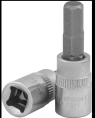 Головка 1/4"DR торцевая с вставкой шестигранной "Hex" S09H206, H-6 (6мм, L-37мм)