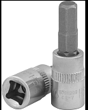 Головка 1/4"DR торцевая с вставкой шестигранной "Hex" S09H206, H-6 (6мм, L-37мм)