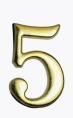 Цифра дверная Аллюр "5" Цифра дверная Аллюр "5"