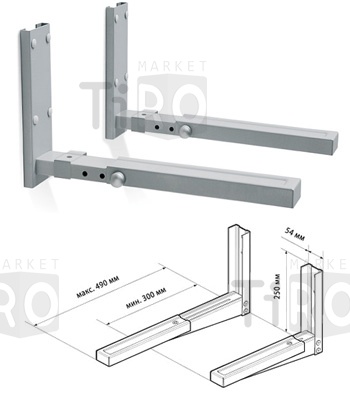 Кронштейн для крепления СВЧ к стене TRONE (18-36л) С-3 белый 