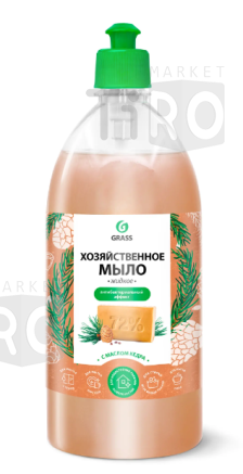 Мыло хозяйственное жидкое Grass 0,5л. пуш-пул с маслом кедрa