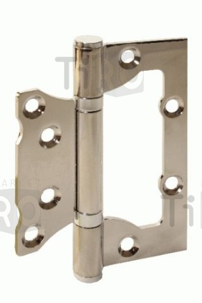 Шарнир АНТАЛ 4" 100*63*2 б/врезки CP хром, 2шт /50/