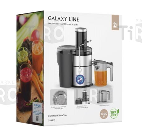 Соковыжималка Galaxy GL-0812, 800Вт Соковыжималка Galaxy GL-0812, 800Вт
