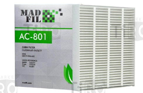 Фильтр салона Madfil AC-801 Фильтр салона Madfil AC-801