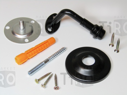 Опора для перил НОЭЗ ОП-75-3, черный матовый