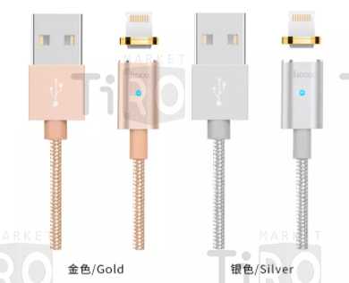 Кабель Hoco U16 для мобильных устройств USB, Apple, магнитный, 1,2м, золотой