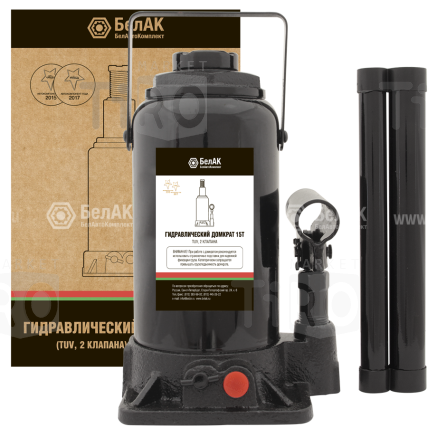 Домкрат гидравлический 15т (TUV, 2 клапана) БАК 00034