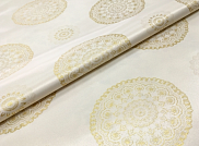 Клеенка "Jacquard Gold" YM-T05А тканевая с PVC покрытием 1,4*20м