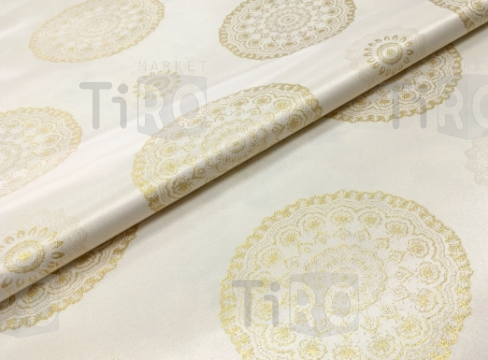 Клеенка "Jacquard Gold" YM-T05А тканевая с PVC покрытием 1,4*20м