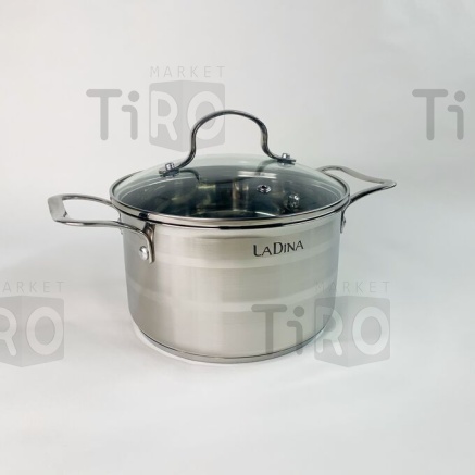 Кастрюля из нержавеющей стали Nelly 69018, 18см, 2,5л Кастрюля из нержавеющей стали Nelly 69018, 18см, 2,5л