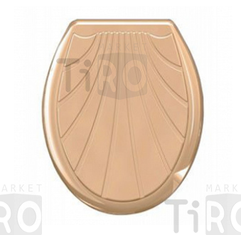 Сиденье для унитаза "Ракушка" кремовый