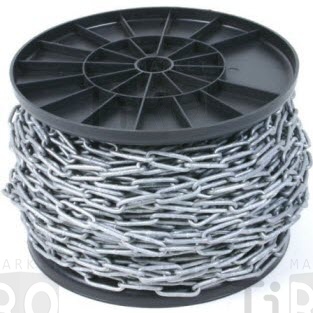 Цепь сварная метал. короткозвенная 3мм. 100м.