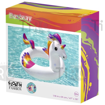 Круг для плавания Bestway Fantasy Unicorn 36159, 119х91см, 10+ Круг для плавания Bestway Fantasy Unicorn 36159, 119х91см, 10+