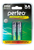 Аккумулятор Perfeo АА/R06-2000mAh, 1.2B, BL-2