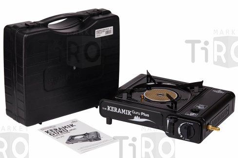 Плита газовая портативная KERAMIK GURU PLUS (TS-201) - керамическая, Tourist