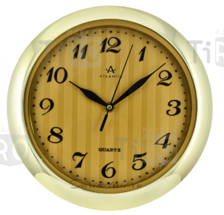 Часы настенные "Atlantis" TLD-6020 gold dial