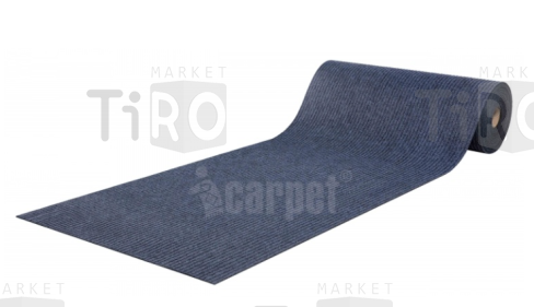 Коврик-дорожка Shahintex Ребристый ТПР вырезной, влаговпитывающий 100см.*13,4м. графит 01