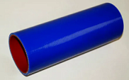 Патрубок силиконовый для МАЗ радиатора нижний 6422-1303025-01 (L180, d60 4слоя, 4мм Синие)