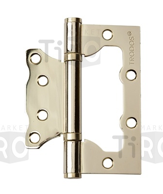 Шарнир ТRODOS 100х75х2 без врезки б/к золото цена за 2шт.