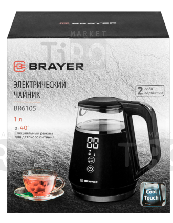 Чайник Brayer BR6105, 1100Вт Чайник Brayer BR6105, 1100Вт