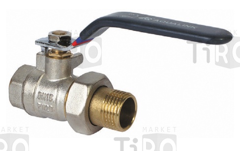 Кран Aqualink шаровый ручка 1/2" г/ш со сгоном Кран Aqualink шаровый ручка 1/2" г/ш со сгоном
