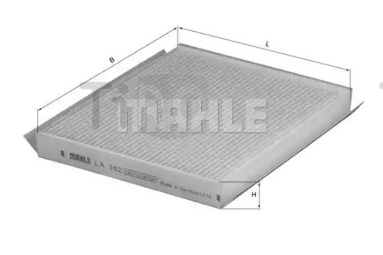 Элемент фильтрующий салонного фильтра Mahle LA 362 Z0322 (CU 1719)
