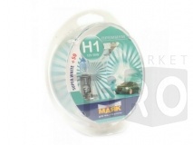 Лампа "Маяк Премиум" (14150-50-2set) H1 24-100 P14/5s Super White + 50% Лампа "Маяк Премиум" (14150-50-2set) H1 24-100 P14/5s Super White + 50%